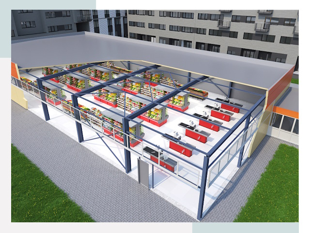 Строительство магазинов в Острогожск от 626 руб. за м²