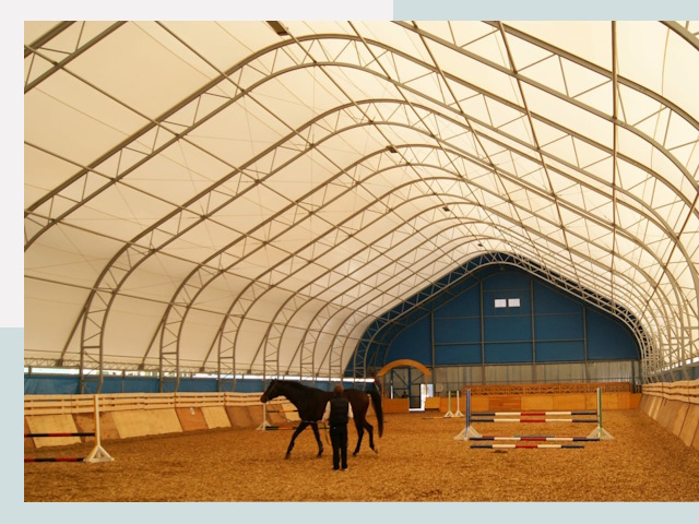 Строительство конных манежей в Острогожске