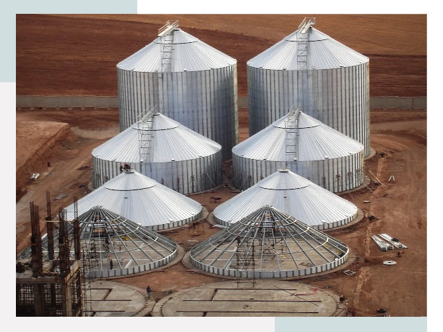 Строительство зерновых силосов в Острогожске