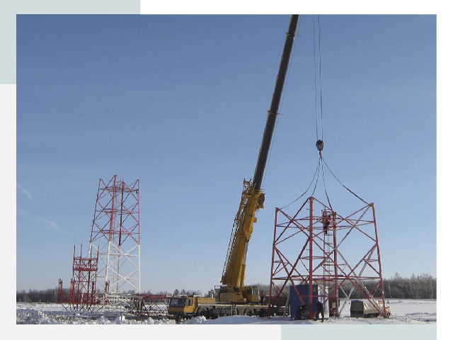 Монтаж вышек связи в Острогожске