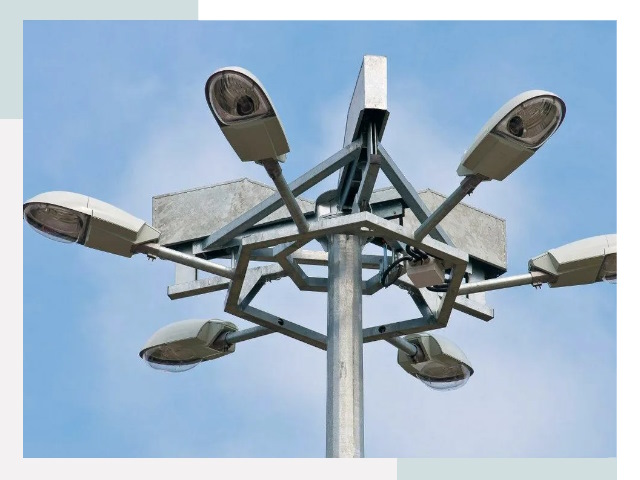 Монтаж осветительных мачт в Острогожске