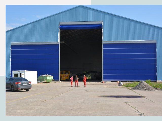 Ангарные ворота в Острогожск от СтальСтрой-Стг по цене 626 руб.