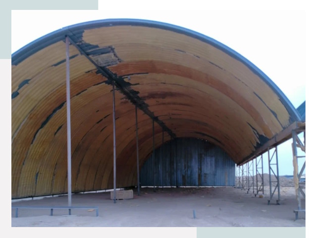 Реконструкция ангаров в Острогожске