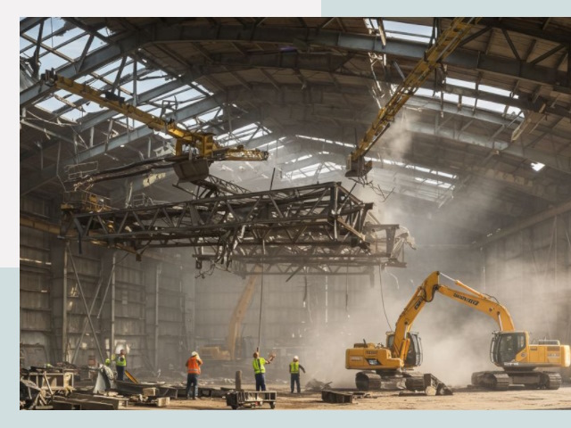 Демонтаж ангаров в Острогожске от 626 руб. за м²